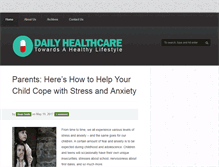 Tablet Screenshot of dailyhealthcare.net